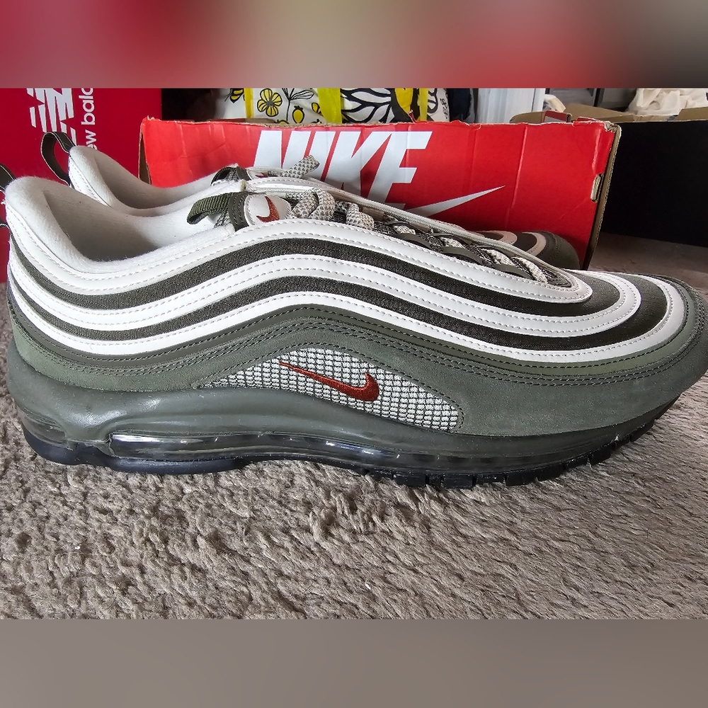 Men's Nike Air Max 97 SE Phantom "Rugged Orange" Green & White W Orange ✔️ NWOT